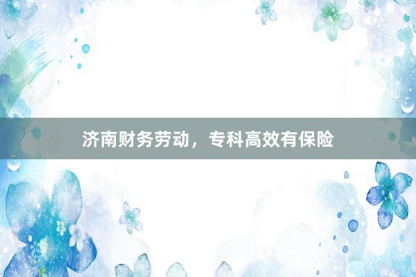 济南财务劳动，专科高效有保险